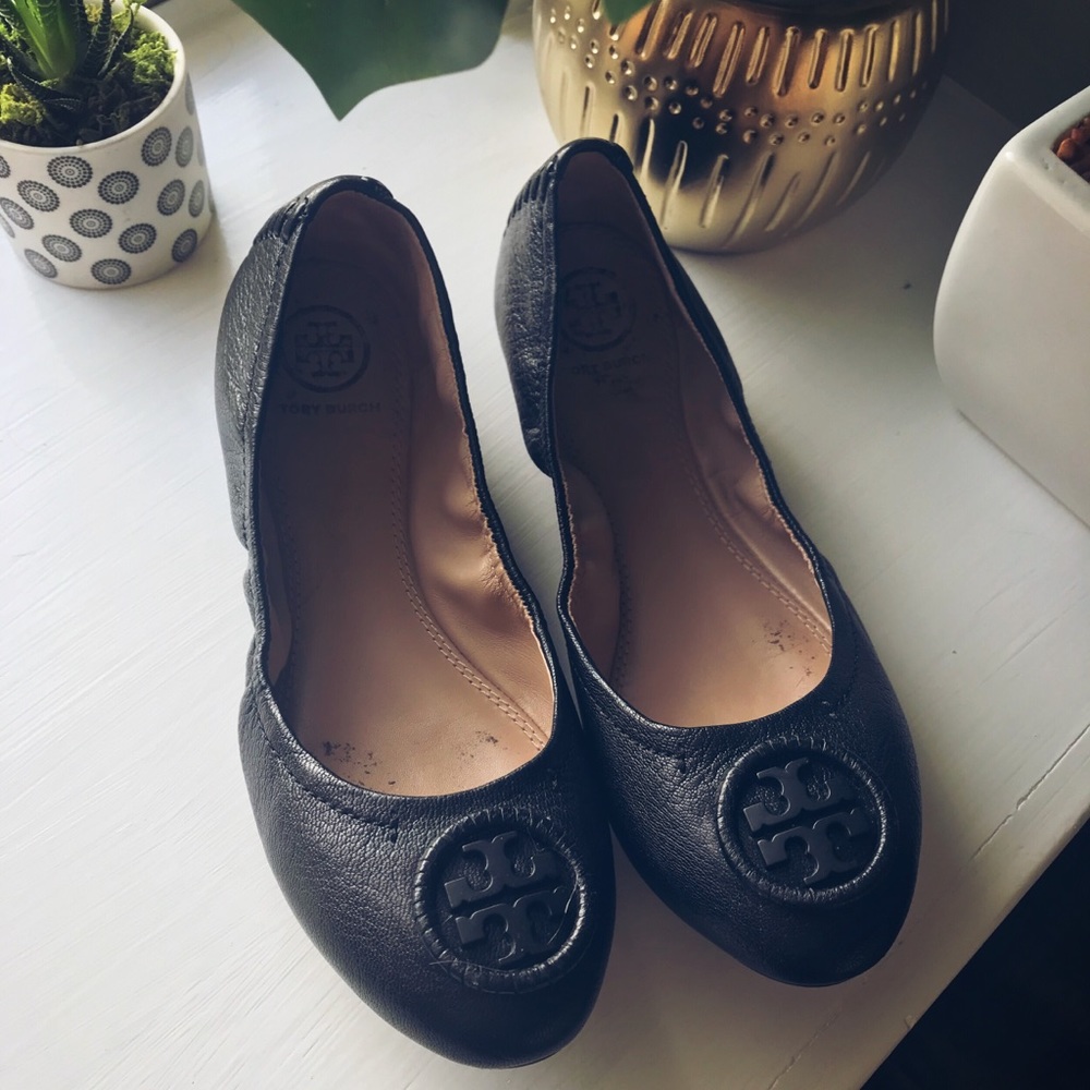 Tori Burch Allie Ballet leather